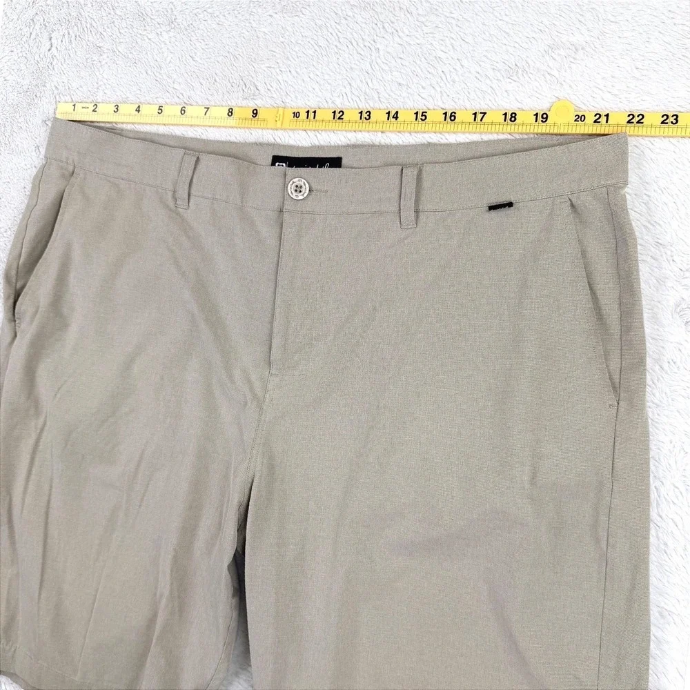 TravisMathew Beck Golf Shorts Men 42 Tan‎ 77378-00 Performance Stretch 2 PACK